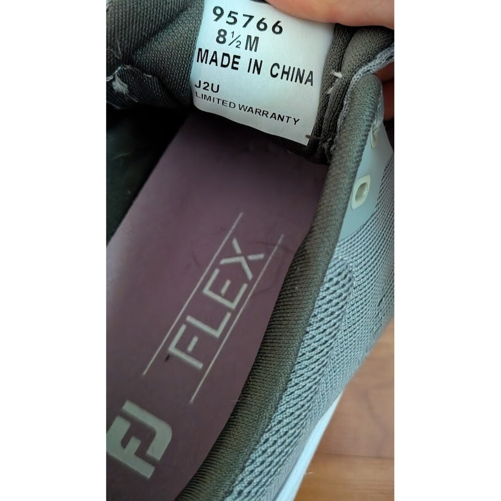 FootJoy FJ Flex Womens Gray Performance Mesh Sneaker Shoes Size 8.5 Medium 95766 - Picture 7 of 8